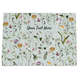 Wildblume Garden Muster Custom Gift Bag Große Geschenktüte