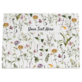 Wildblume Garden Muster Custom Gift Bag Große Geschenktüte