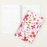 Wildblume Garden Wasserfarbenplaner Planer<br><div class="desc">Hübsche Aquarellmalerei eines überwucherten Wildblumengartens. Ein perfekter Planer für Gärtner und Naturliebhaber.</div>