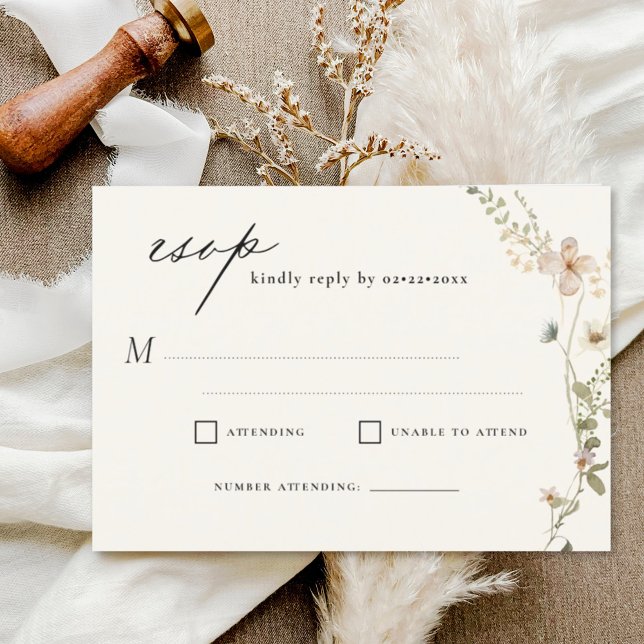 Wildblume Garden Wedding UAWG Einladung (Von Creator hochgeladen)