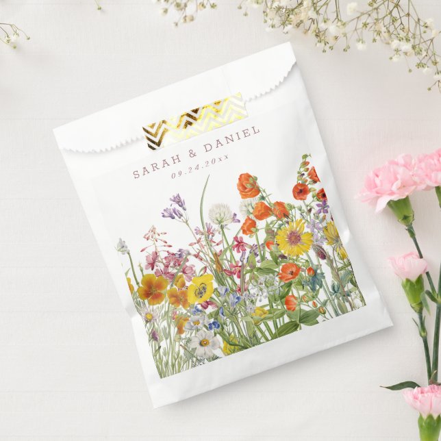 Wildblume Gastgeschenk Hochzeit Bags Geschenktütchen (Versiegelt)