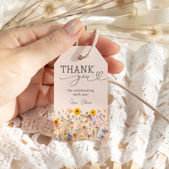 Wildblume Geburtstag Vielen Dank Geschenkanhänger (Von Creator hochgeladen)