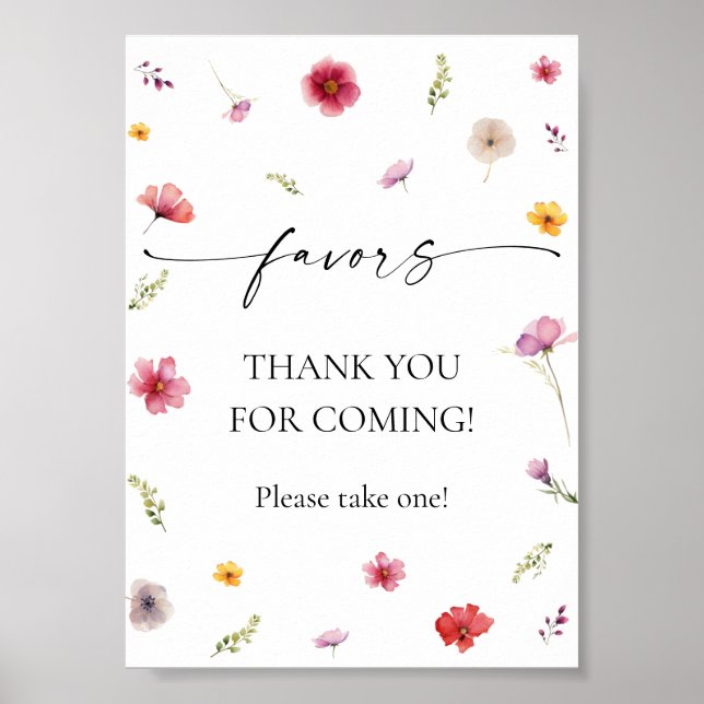 Wildblume Gefallen Poster (Vorne)