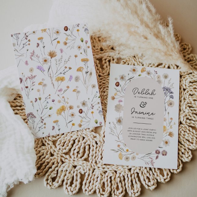 Wildblume Gemeinsame Einladung zum Geburtstag (Von Creator hochgeladen)