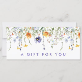 Wildblume Geschenkgutschein