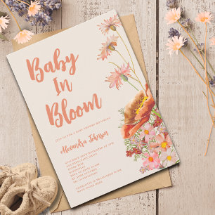 Wildblume Geschlechtsneutrale Fall Babydusche Einladung