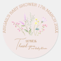 Wildblume Girl Kinderdusche Einladung