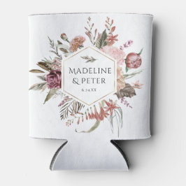 Wildblume Gold Wedding Couple Names Dosenkühler