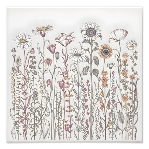Wildblume Grace Fotodruck