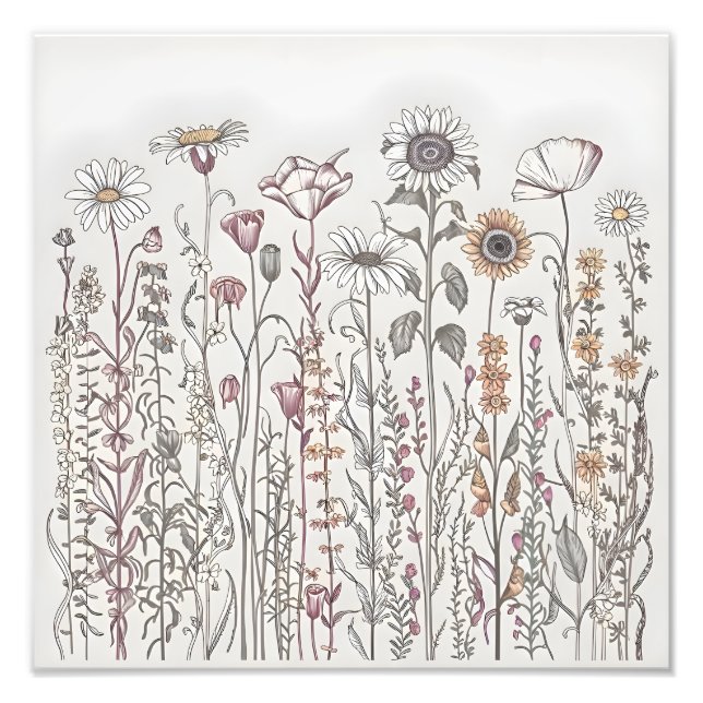 Wildblume Grace Fotodruck (Vorne)