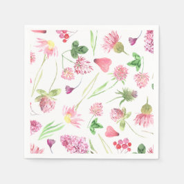 Wildblume Greenery Serviette