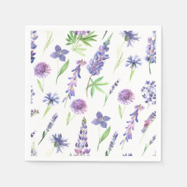 Wildblume Greenery Serviette