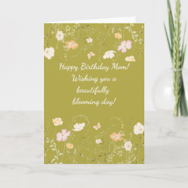 Wildblume Happy Birthday Mama Card Karte