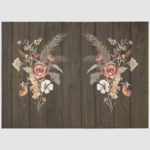Wildblume Herbst Bouquet Pampas Seidenpapier
