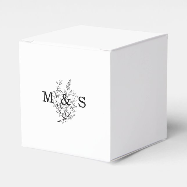 Wildblume Hochzeit Geschenkschachtel (Vorderseite)