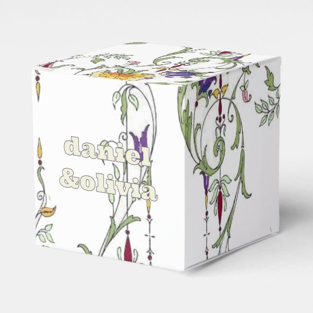 Wildblume Hochzeit Rustikales Land Wilde Blume Mi Geschenkschachtel (Vorderseite)