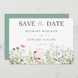 Wildblume Hochzeit Save The Date