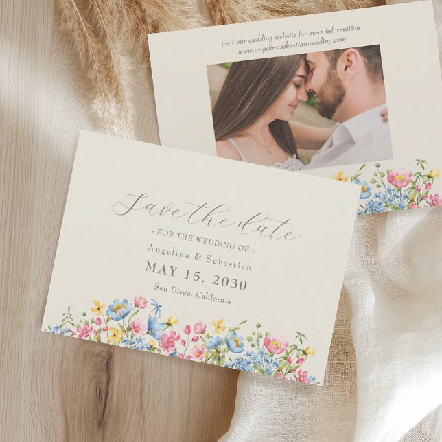 Wildblume Hochzeit speichern das Datum Save The Date (Von Creator hochgeladen)