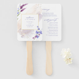 Wildblume Hochzeit Wasserfarbenzeremonie Peri ID95 Fächer