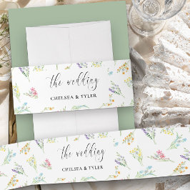Wildblume Hochzeit Wiese Blume Einladung Einladungsbanderole