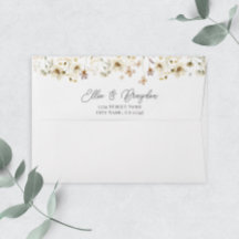 Wildblume Hochzeitsadresse für Wasserfarben