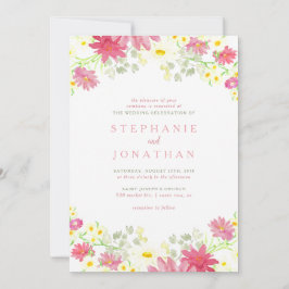 Wildblume Hochzeitsfeiern Einladung