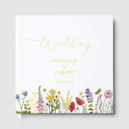 Wildblume Hochzeitswasser Gästebuch