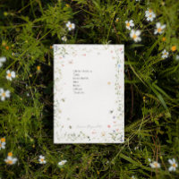 Wildblume Hummeln Monogramm Personalisiert