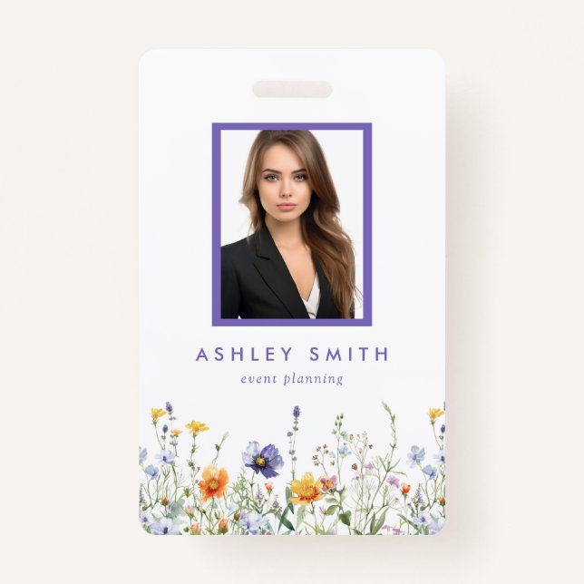 Wildblume-ID-Abzeichen Ausweis (Vorderseite)