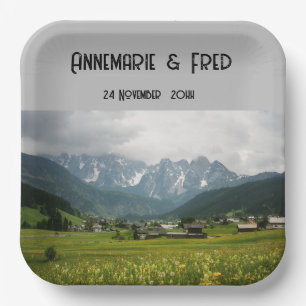 Wildblume im Freien Pappteller