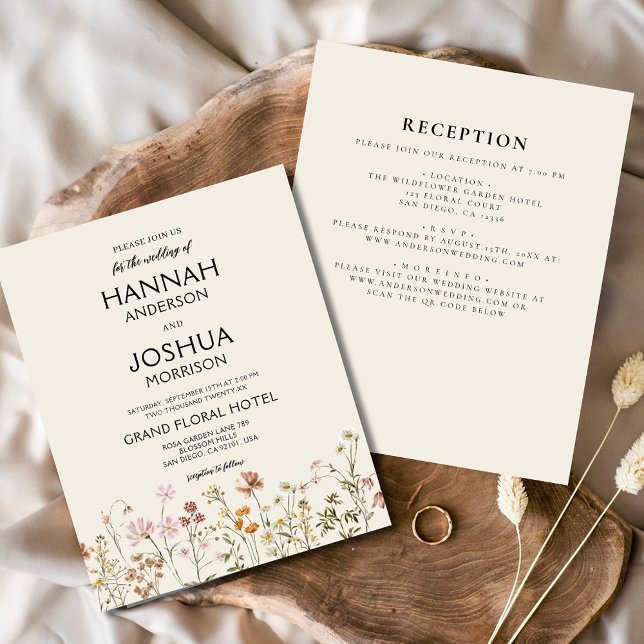 Wildblume in einer farbenfrohen Einladung Flyer (Von Creator hochgeladen)