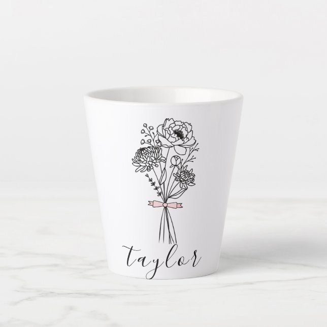 Wildblume Individuelle Name Milchtasse (Vorderseite)