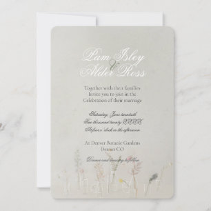Wildblume Jars Boho Einladung zur Hochzeit
