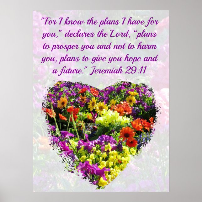 WILDBLUME JEREMIAH 29:11 ORIGINAL POSTER (Vorne)