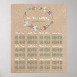 Wildblume-Kämpfen auf Kraft-Country-Hochzeitssitze Poster