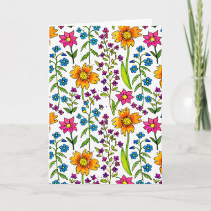 Wildblume Karte
