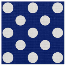 WILDBLUME - klassische Polka-Punkte auf blauem Nau Stoff