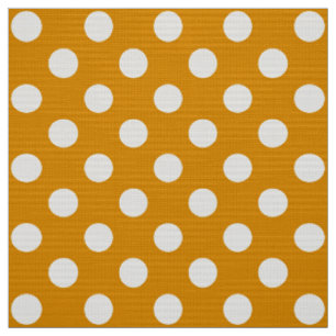WILDBLUME - klassische Polka-Punkte auf goldgelb Stoff