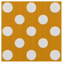 WILDBLUME - klassische Polka-Punkte auf goldgelb Stoff
