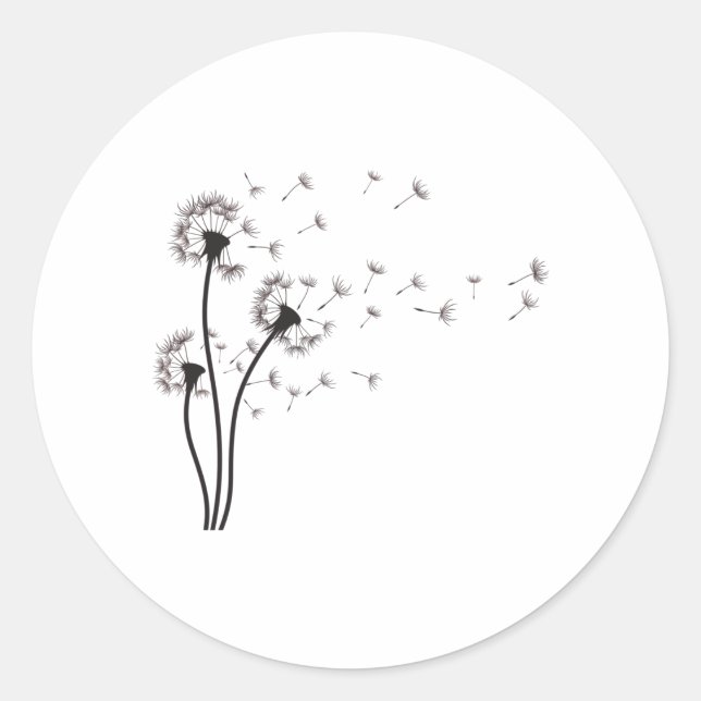 Wildblume-Kronleuchter Runder Aufkleber (Vorderseite)