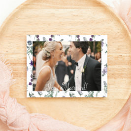 Wildblume Lavendel Floral Nur verheiratet