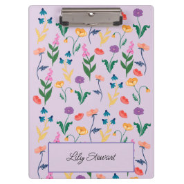 Wildblume Lavender Personalisierte Zwischenablage Klemmbrett