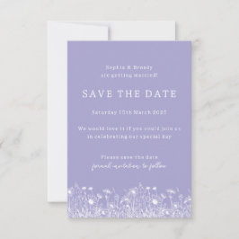 Wildblume Lavender Save the Date