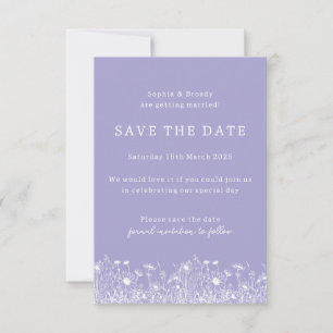 Wildblume Lavender Save the Date