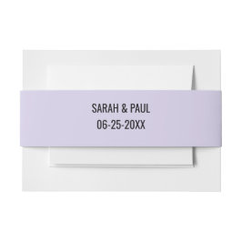 Wildblume Lavender & Yellow Floral Wedding Einladungsbanderole