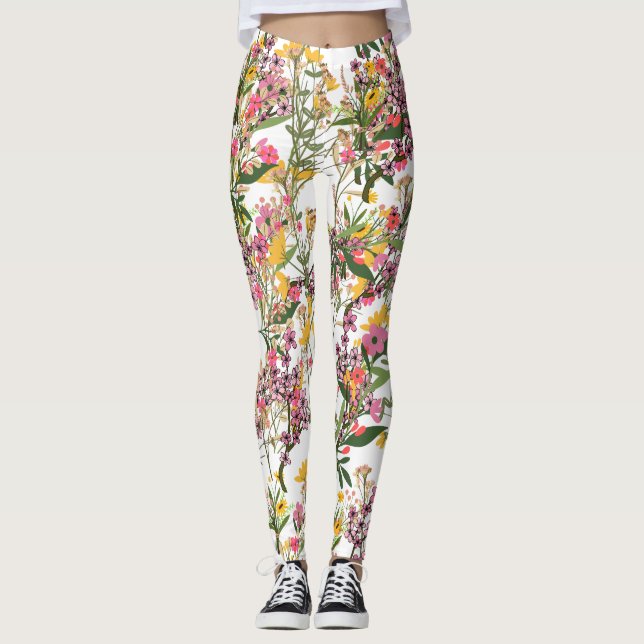 Wildblume Leggings (Vorderseite)