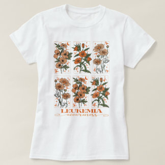 Wildblume Leukämie Sensibilisierung T-Shirt