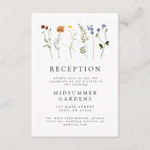 Wildblume LGBTQ Gay Pride Hochzeitsempfehlung Begleitkarte