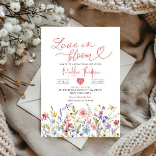 Wildblume Liebe im Bloom-Brautparty Einladung
