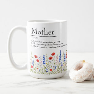 Wildblume Liebe - Tasse mit Herzstillstand